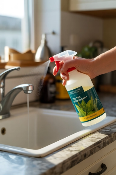 Tea Tree Oil Disinfects Surfaces Without Harsh Chemicals