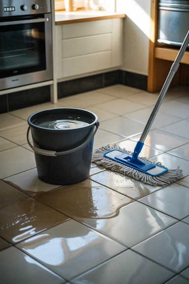 Dish Soap and Warm Water Clean Tile Floors Perfectly