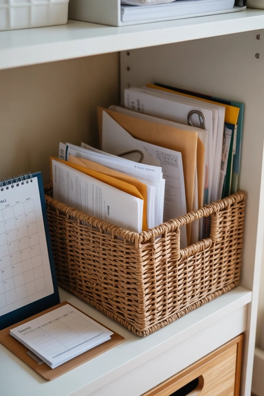 Create a Paper Management Basket for Temporary Storage