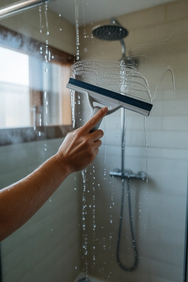 15 Glass Shower Door Cleaning Hacks That Actually Work 6 A Daily Squeegee Prevents Buildup from Forming