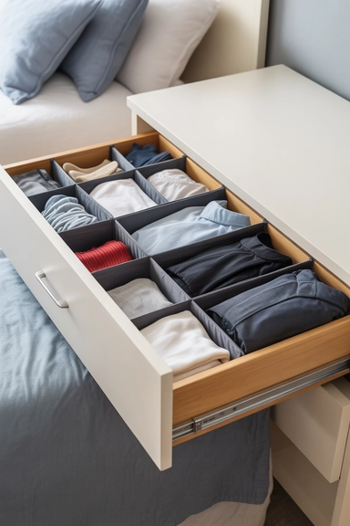 23 Bedroom Dresser Organization Ideas for a Clutter-Free Room 6 Organize Dresser Drawers with Dividers and Systems