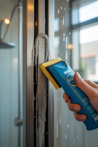 15 Glass Shower Door Cleaning Hacks That Actually Work 8 Magic Eraser Removes Haze from Glass Frames and Seals