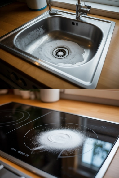 Baking Soda Sitting Overnight Does the Scrubbing for You
