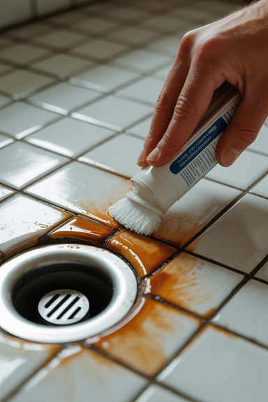 Cream of Tartar Removes Rust Staining from Grout