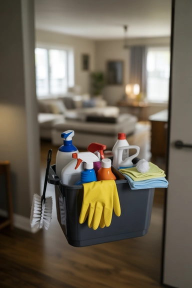 Keep a Cleaning Caddy Stocked and Ready