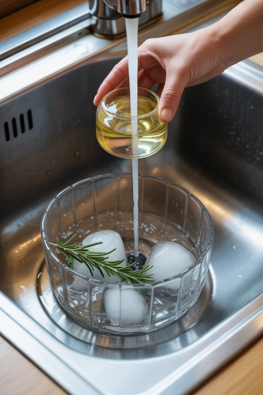 Rosemary Oil Freshens the Garbage Disposal