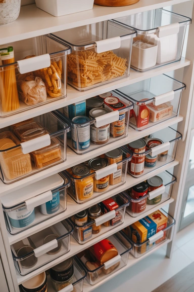 Clear Storage Bins for Easy Visibility