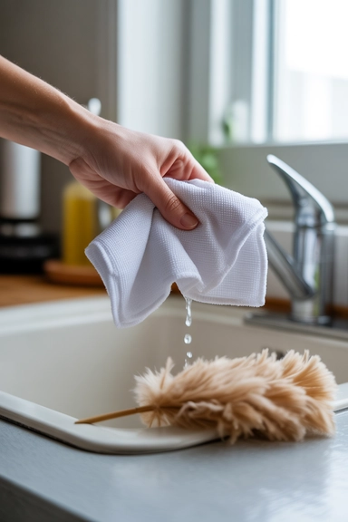 21 Dusting Hacks to Keep Your Home Dust Free 2 Always Use a Damp Microfiber Cloth Not a Dry Duster
