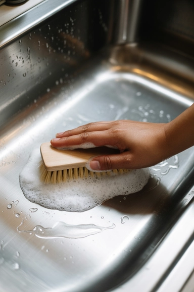 Baking Soda and Dish Soap for Daily Scrubbing