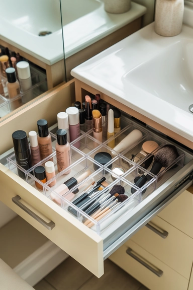 21 Vanity Organization Ideas for Small Spaces 2 Clear Drawer Dividers That Define Every Category
