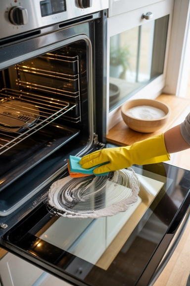 21 Baking Soda Cleaning Hacks Every Homeowner Should Know 2 Deep-Clean Your Oven Without Harsh Chemicals