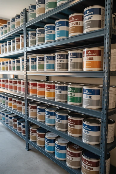21 Paint Storage Ideas to Keep Supplies Organized 11 Paint Can Storage Racks for Larger Containers