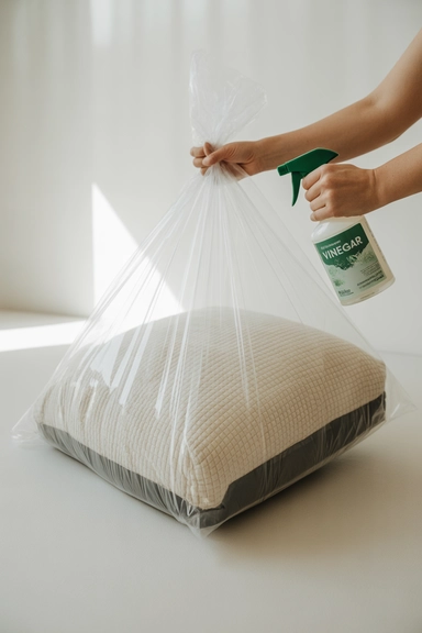 The Trash Bag Hack for Deep Cushion Odors