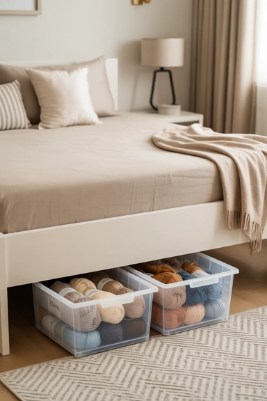 Under Bed Yarn Storage Containers
