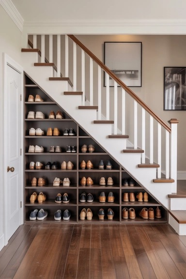 23 Smart Shoe Storage Ideas for Small Spaces 11 Under Stair Shoe Storage