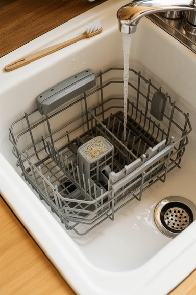 Clean the Cutlery Basket Separately