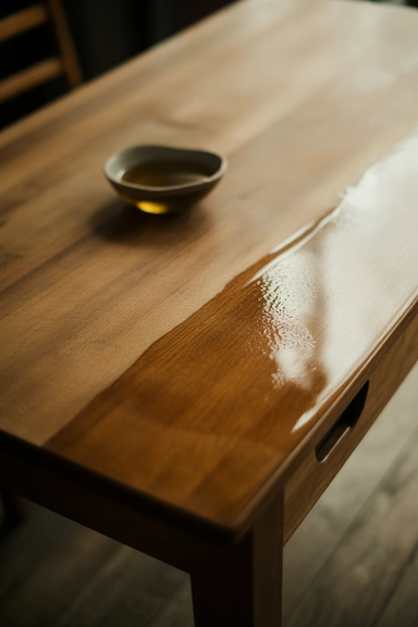 Olive Oil and Vinegar for Wood Furniture Polish