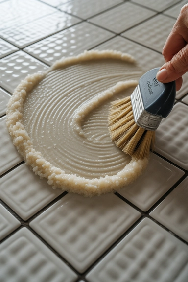 15 Limescale Cleaning Hacks to Remove Buildup Fast 11 Salt and Vinegar Paste on Textured Surfaces