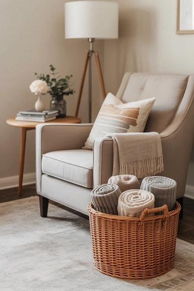 Create a Cozy Blanket Corner