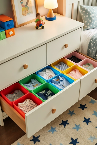 23 Bedroom Dresser Organization Ideas for a Clutter-Free Room 12 Organize Kids’ Dressers with Color-Coded Systems
