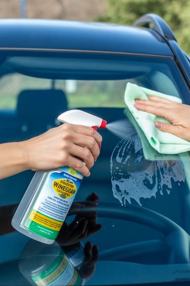 Clean Car Windows with Vinegar and Water