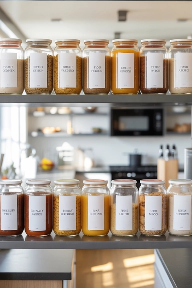 22 Pantry Shelf Organization Ideas That Work 12 Uniform Label Placement That Reinforces Order