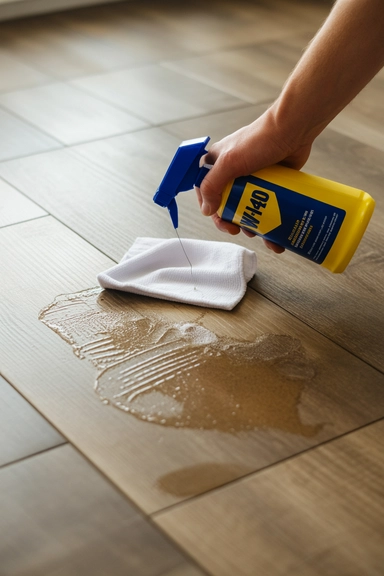 15 Laminate Floor Cleaning Hacks That Really Work 12 WD-40 Removes Heel Marks and Sticky Residue