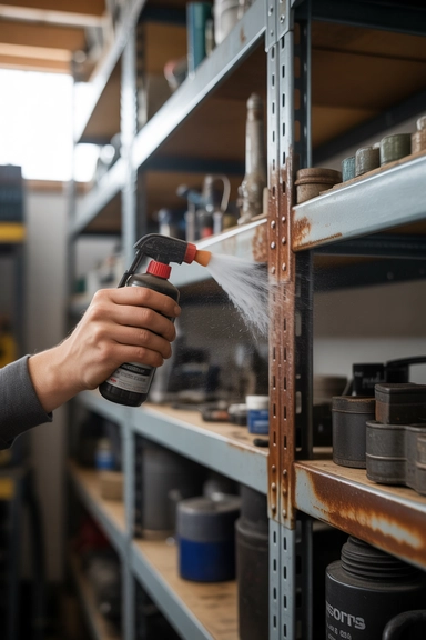 15 Garage Cleaning Hacks to Clean and Organize Fast 13 Rust Remover Restores Metal Shelving and Tool Surfaces