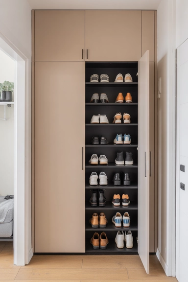 23 Smart Shoe Storage Ideas for Small Spaces 13 Shoe Storage Cabinets with Doors