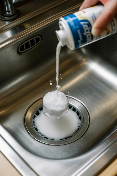 Non Toxic Cleaning Hacks for a Safer Home 12 Baking Soda and Vinegar Down Slow Drains
