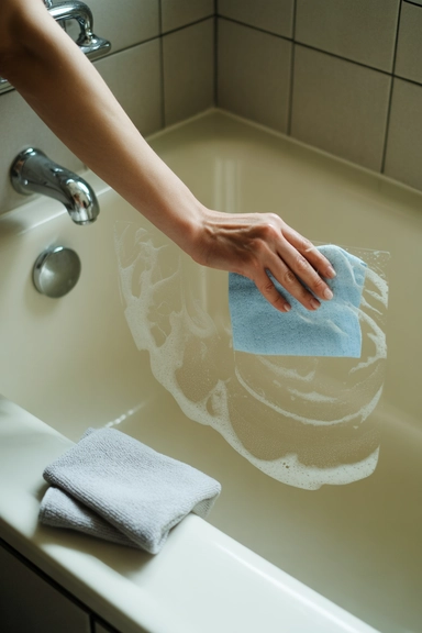  Dryer Sheet Trick for Removing Soap Scum