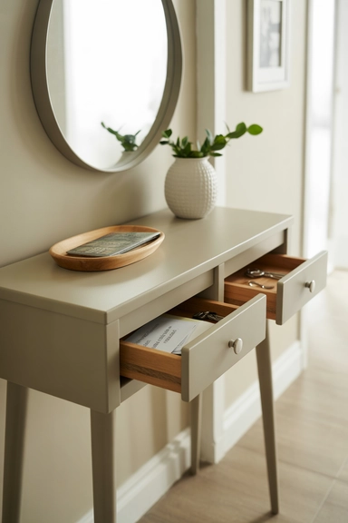 Entryway Console with False Front Panels