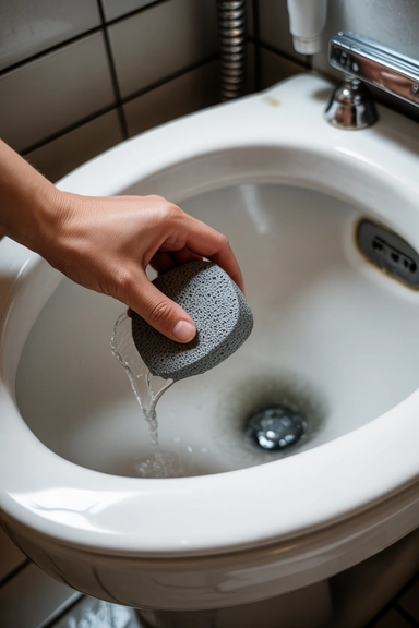15 Hard Water Stain Cleaning Hacks That Really Work 13 Pumice Stone Removes Hard Water Scale from Toilet Bowls Safely