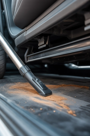 Use a Vacuum to Clean Under the Seats