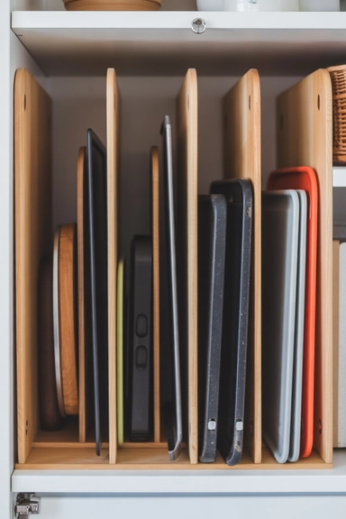  Vertical Divider Slots for Baking Sheets and Trays