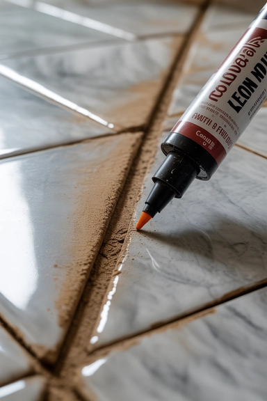 A Grout Pen Covers What Cleaning Cannot Fix