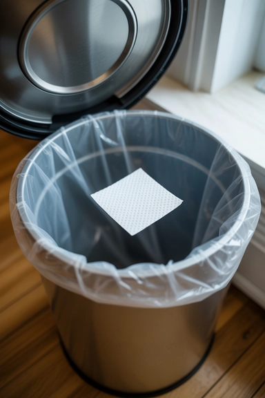 15 Dryer Sheet Cleaning Hacks That Actually Work 13 Garbage Cans Smell Better After a Sheet at the Bottom