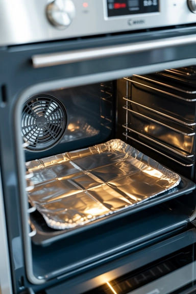 How to Clean Your Oven Without Hours of Scrubbing: 15 Easy Hacks 14 Aluminium Foil on the Oven Floor