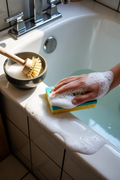 Baking Soda and Dish Soap Foam Cleaner