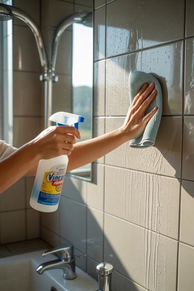 Wall Tile Cleaning Hack That Prevents Water Spots