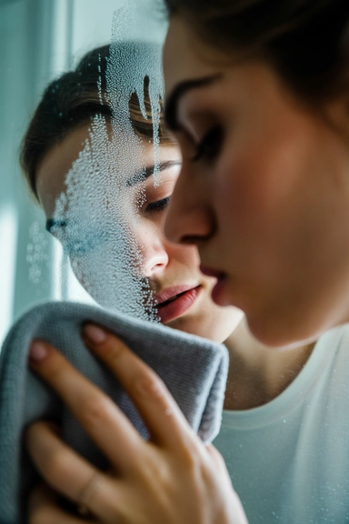 15 Mirror Cleaning Hacks for a Streak Free Finish 14 Warm Breath and Microfiber for Stubborn Smears