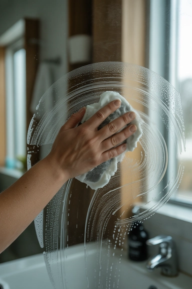 15 Glass Shower Door Cleaning Hacks That Actually Work 15 Bar Keeper's Friend Restores Heavily Stained Glass
