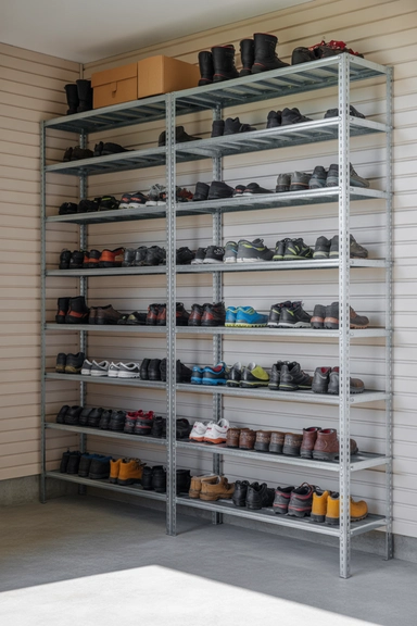 23 Smart Shoe Storage Ideas for Small Spaces 15 Garage Shoe Storage Shelves