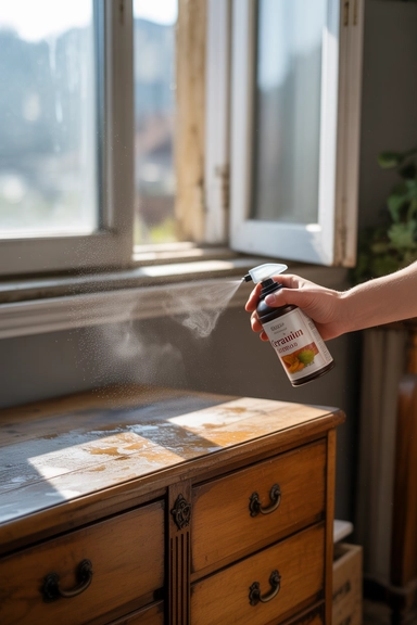 Geranium Oil Removes Musty Smells from Old Furniture