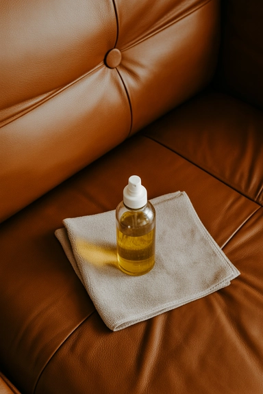 Olive Oil and Vinegar for Leather Couch Cleaning
