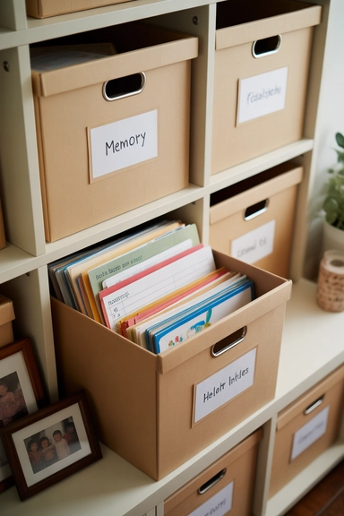  Organize Sentimental Papers with Memory Boxes