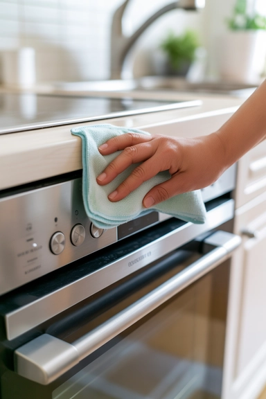 Clean the Exterior Control Panel and Handle