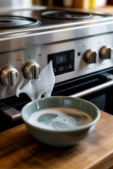 Greasy Stovetop Knobs and the Spots Around Them