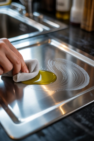 Non Toxic Cleaning Hacks for a Safer Home 14 Olive Oil on Stainless Steel