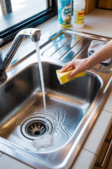 21 Baking Soda Cleaning Hacks Every Homeowner Should Know 15 Polish Stainless Steel Kitchen Sinks